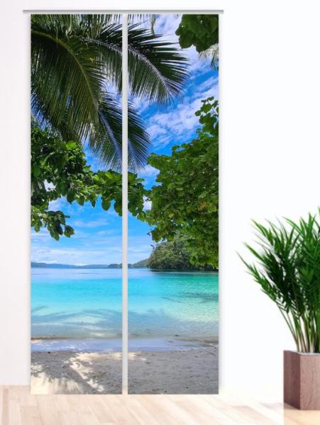Schiebevorhang mit Meermotiv - Papua